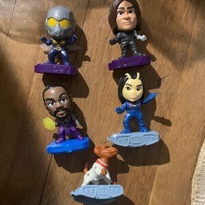 Heroic Adventure Action Figure Set - Purple, Blue, Black